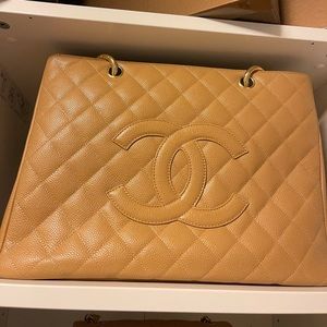 Sold Authentic Chanel grand shopping tote